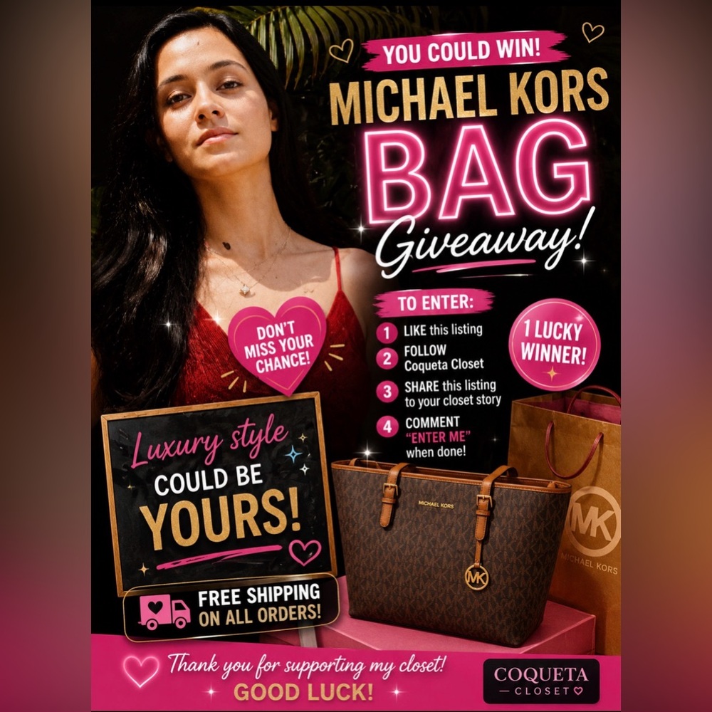 Michael Kors Brown Monogram Tote with Gold-Tone Hardware